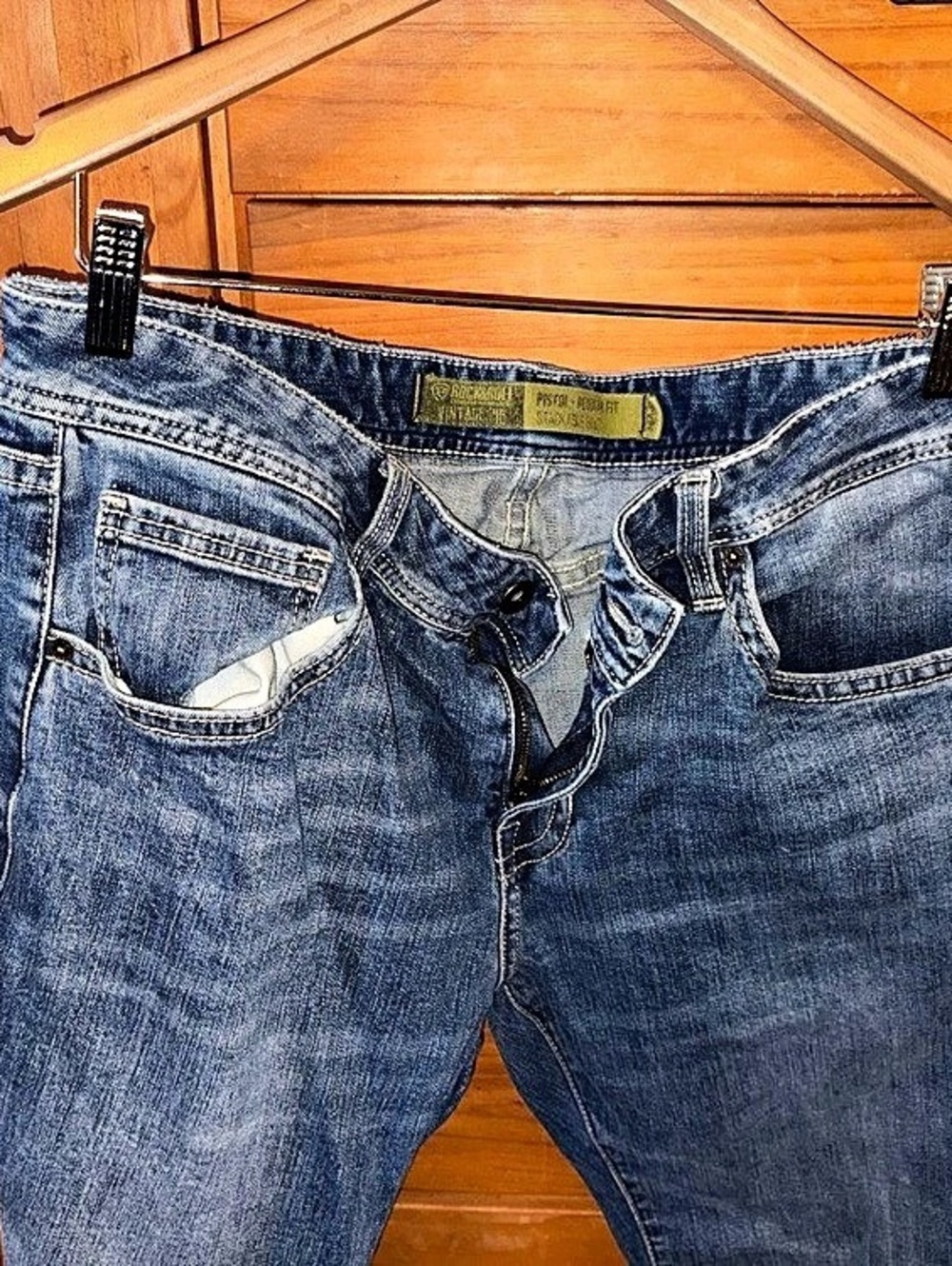 Rock & Roll Boot Cut Jeans in Blue